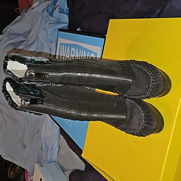 Fendi Suede & Fur Ankle Boots | Brown | Size 40 | Authentic - Picture 7 of 14